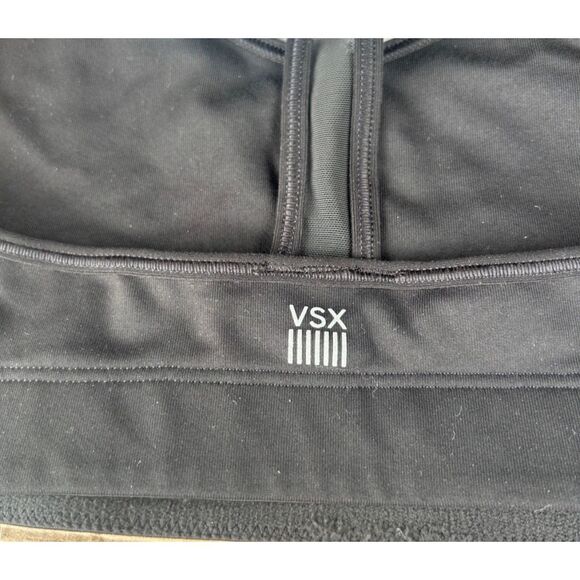 Victoria's Secret VSX Sport Black Racerback Medium Impact Bra - Picture 4 of 5